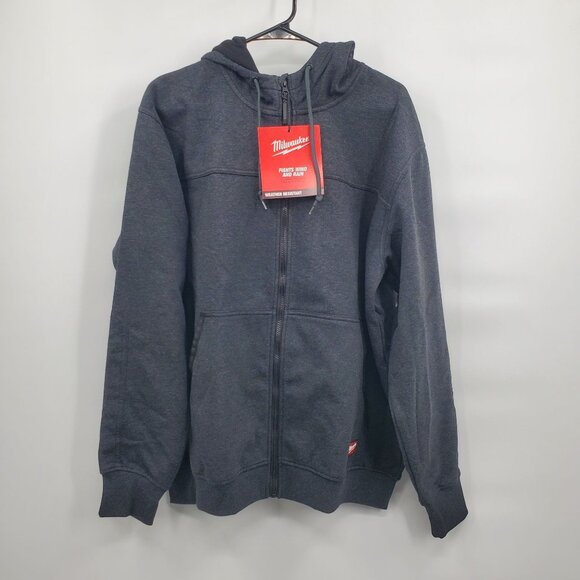 Milwaukee NO DAYS OFF Hooded Sweatshirt Jacket Top Men Size XL NWT Full Zip - Picture 1 of 14